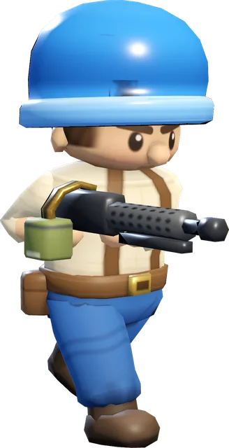 Soldado de Squad Runner con su arma, listo para correr